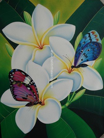 Frangipani Flower with butterfly<br>MR082